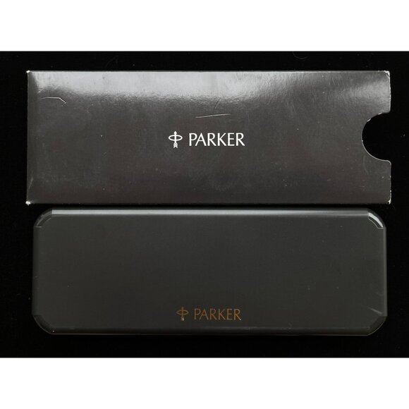 Vtg Parker Sonnet Fountain Pen Laque 5853 Deep Red Brown Lacquer 18K Gold Medium - Picture 3 of 10